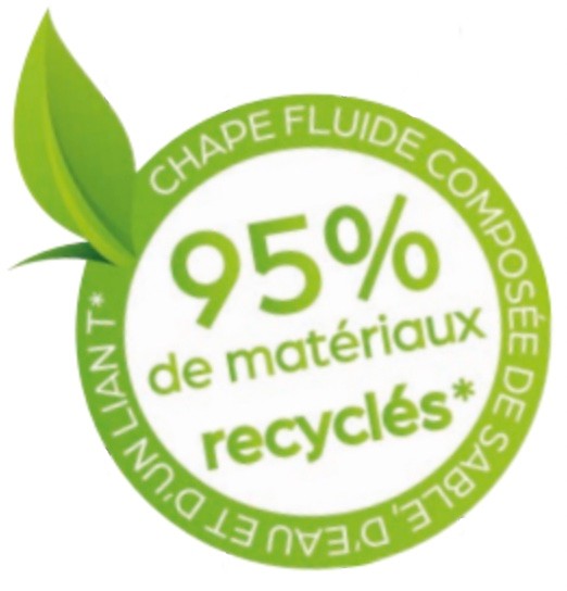 Chape à base de liant sulfate de calcium 95% recyclé